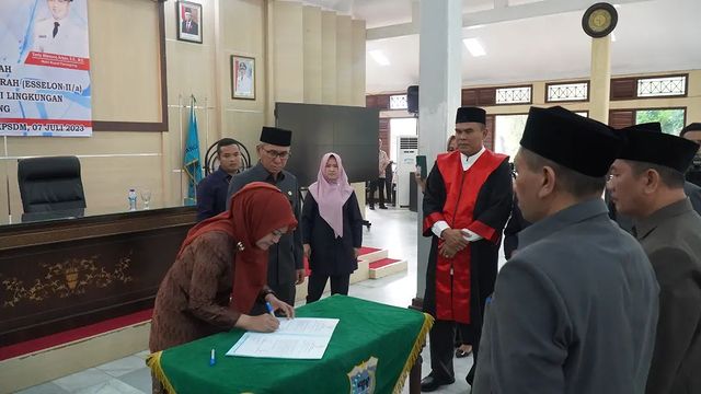 Ali Fahmi Sumanta Dilantik Jadi Sekda Definitif Kabupaten Pandeglang