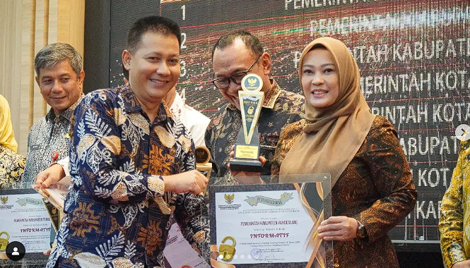 Pemkab Pandeglang Raih Penghargaan Keterbukaan Informasi Publik Dari Komisi Informasi Provinsi Banten
