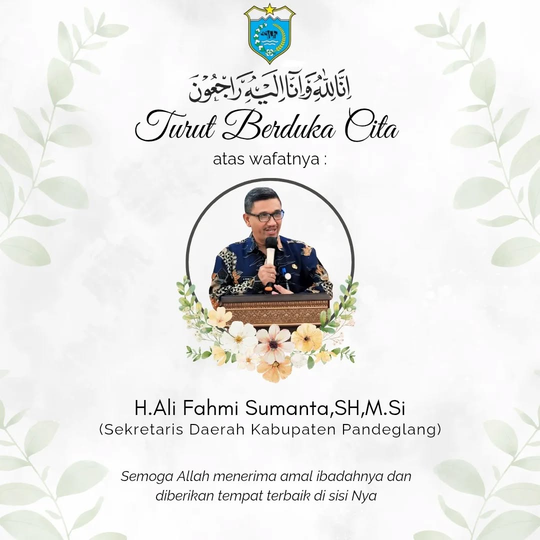 Sekda Pandeglang Ali Fahmi Sumanta Tutup Usia