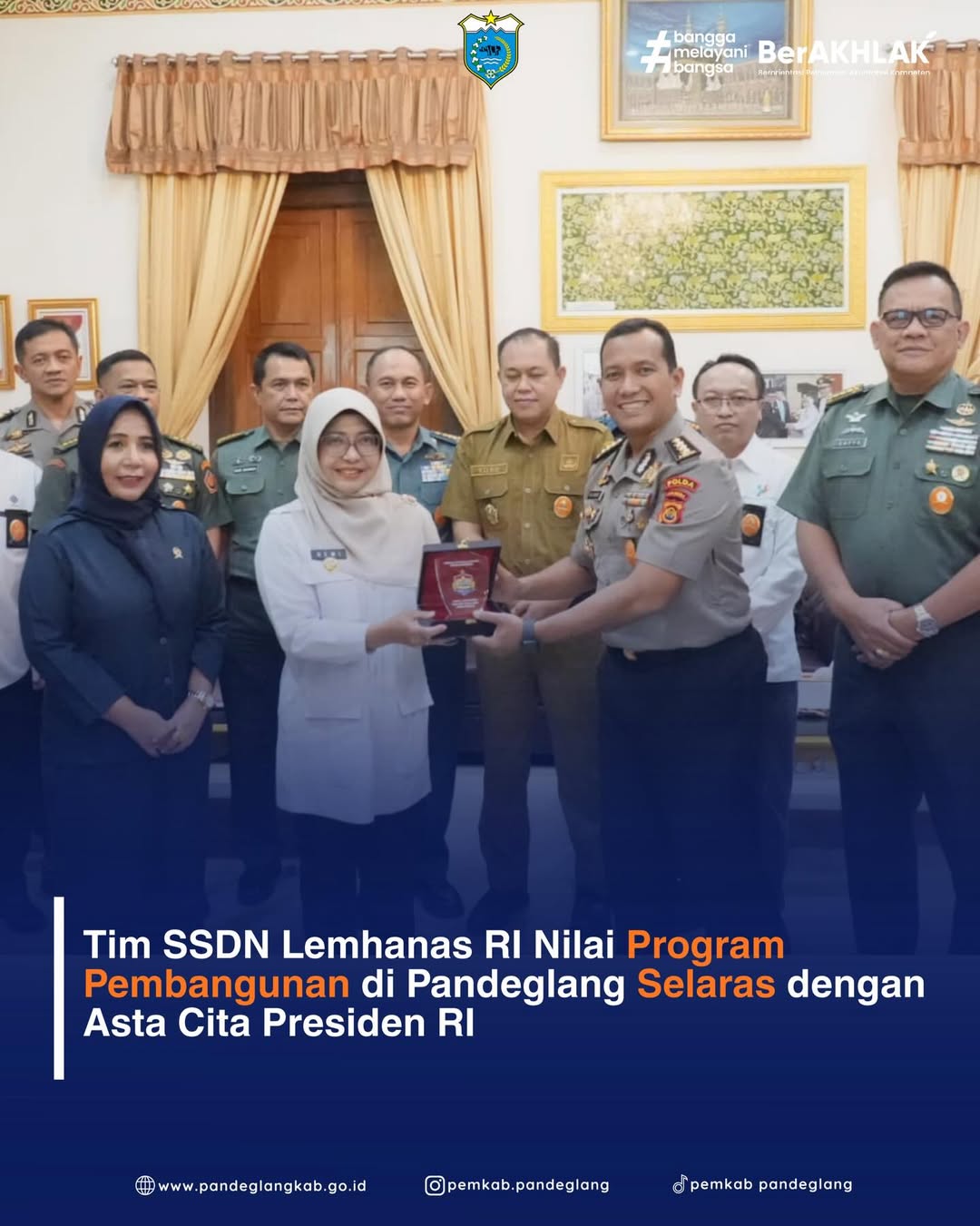 Tim SSDN Lemhanas RI Nilai Program Pembangunan di Pandeglang Selaras dengan Asta Cita Presiden RI